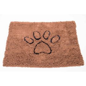 DGS Pet Products Dirty Dog Door Mat (Color: Brown, size: small)